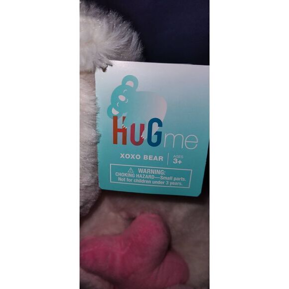 Hug Me-Soft XOXO Teddy Bear Stuffed Animal Plush Ivory White 20" Pre-owned with - Picture 3 of 6